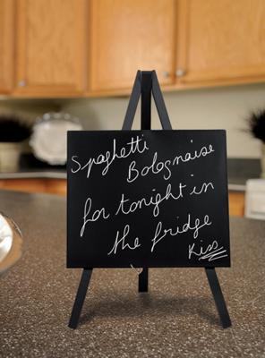 Merkloos Securit • mini tripod tafel krijtbord lacquered black