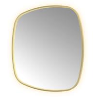 Spiegel Hotbath &MORE 100x100 cm LED-Verlichting Spiegelverwarming Deens Ovaal Geborsteld Messing PVD - thumbnail