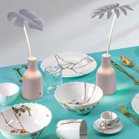 Seletti Leaf tafellamp LED oplaadbaar wit Stellou - thumbnail