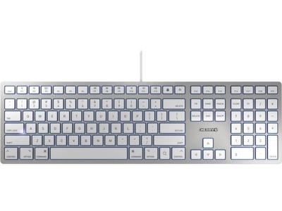 CHERRY KC 6000 SLIM FOR MAC toetsenbord Kantoor USB QWERTY Amerikaans Engels Zilver