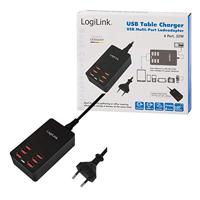 LogiLink PA0139 USB-oplader Binnen Uitgangsstroom (max.) 6400 mA 6 x 6x USB-A Automatische detectie - thumbnail