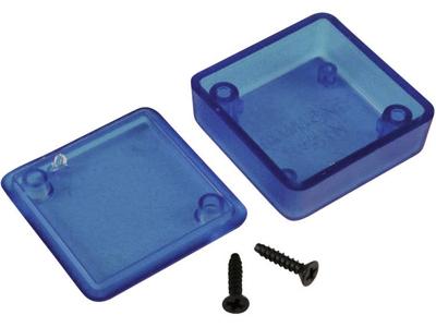 Hammond Electronics 1551RTBU Universele behuizing 50 x 50 x 20 ABS Blauw (doorschijnend) 1 stuk(s)