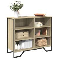 Dressoir 91x35,5x74,5 cm bewerkt hout sonoma eikenkleurig - thumbnail