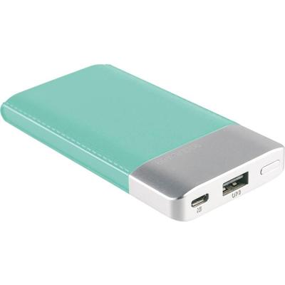RealPower PB-4000 Powerbank 4000 mAh LiPo Blauw Statusweergave