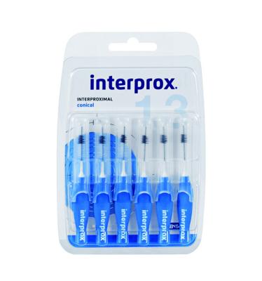 Interprox Conical 1.7 blauw 6 Stuks