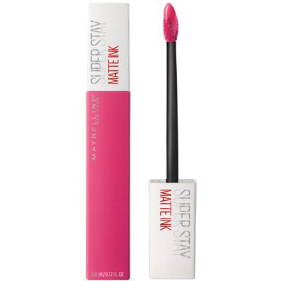 Maybelline SuperStay Matte Ink 30 Romantic - langhoudende lipstick met een trendy ultra matte finish die tot 16 uur blijft zitten - roze liquid lipstick - 5 ml