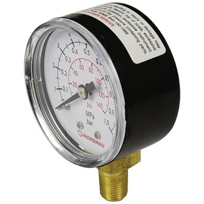 IMI NORGREN Manometer 18-013-025 Aansluiting (manometer): Onderkant 0 tot 4 bar Schroefdraad (buiten) R1/8 1 stuk(s)