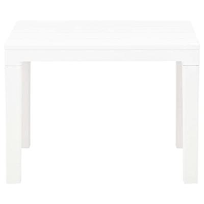 Tuinbanken 2 st kunststof wit