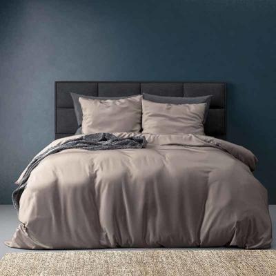 Primaviera Deluxe Egyptisch Katoen Uni Dekbedovertrek Taupe 240 x 200/260 cm