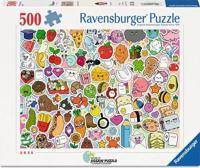 Ravensburger - Puzzel van 500 stukjes - Kawaii stickers - Volwassenen en kinderen vanaf 12 jaar - Puzzel van topkwaliteit - 12001796 - thumbnail