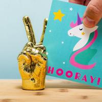 Peace Fotohouder - Goud - thumbnail