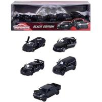 Simba Majorette black edition die-cast voertuigen, 5dlg. - thumbnail
