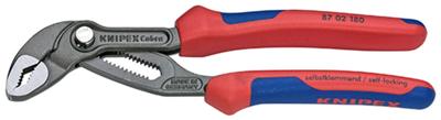 Knipex Cobra® Hightech-Waterpomptang | 180 mm Lengte | Meer-Componentengrepen | Grijs Geatramenteerd - 87 02 180 SB Knipex Cobra® Hightech-Waterpomptang | 180 mm Lengte | Meer-Componentengrepen | Grijs Geatramenteerd - 87 02 180 SB