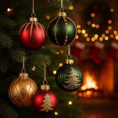 Kerstbal glas d8 cm a4 I Decoris - Decoris Kerstbal glas d8 cm a4 I Decoris - Decoris