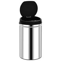 Prullenbak met automatische sensor 40 L roestvrij staal - thumbnail