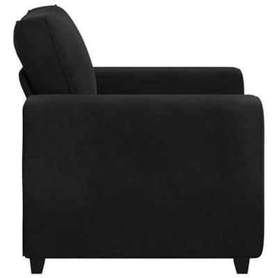 Fauteuil 60 cm fluweel zwart Fauteuil 60 cm fluweel zwart