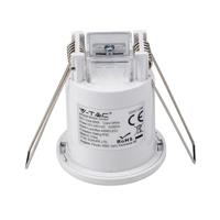PIR bewegingssensor met schemerschakelaar - 360° Detectie - Opbouw - 8 meter bereik - Max. 400 Watt - IP20 voor binnen - Wit - thumbnail