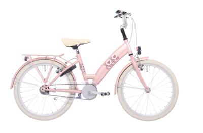 Bikefun Kinderfiets lots of love 20 inch met remnaaf - mahogany roze