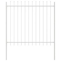 Tuinhek 2 pcs Wit 3,4 x 1,5 m Poedercoating staal - thumbnail
