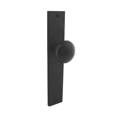 Intersteel knopschild 245x45mm blind - mat zwart Intersteel knopschild 245x45mm blind - mat zwart