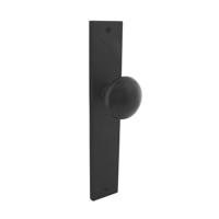 Intersteel knopschild 245x45mm blind - mat zwart - thumbnail