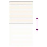 VidaXL Zebra rolgordijn 90x150 cm stofbreedte 85,9 cm marmerbeige - thumbnail