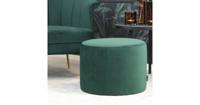 Bronx71 Velvet poef Anna donkergroen - thumbnail