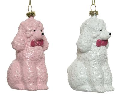 hond kunststof l6.50b9h12 cm a2 kerst Decoris - Decoris
