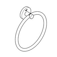 Handdoekring GROHE Start Supersteel - thumbnail