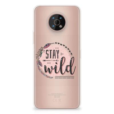 Nokia G50 Telefoonhoesje met Naam Boho Stay Wild Nokia G50 Telefoonhoesje met Naam Boho Stay Wild