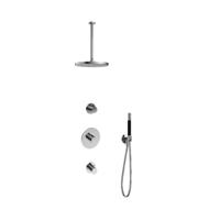 Hotbath Cobber - Inbouw Regendoucheset - Chroom - 2 Stopkranen - Thermostatisch - Plafondbuis 30 cm - Hoofddouche 300 mm - Staafhanddouche - Waterbesparend - thumbnail