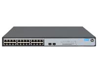 HPE 1420-24G-2SFP+ 10G Uplink Switch - Switch - onbeheerd - 24 x 101001000 + 2 x 1 Gigabit  10 Gigabit SFP+ - desktop, rack-uitvoering - thumbnail