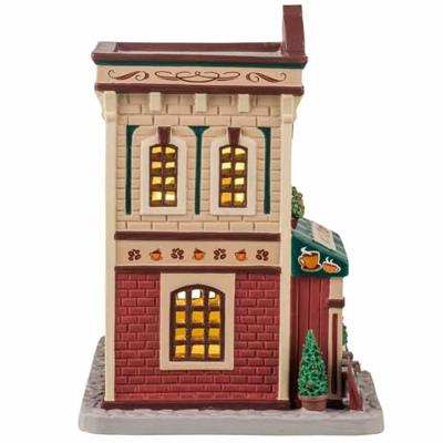 Lemax cozy café verlicht kersthuisje Caddington Village 2024