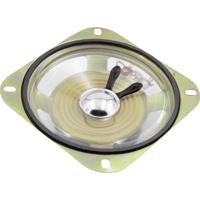 TRU COMPONENTS 3.39 inch 8.6 cm Mini-luidspreker 3 W 8 Ω Kunststof membraan, Vochtbestendig, Transparant membraan - thumbnail