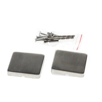 Afdekrozet vierkant rvs dd 37-42mm