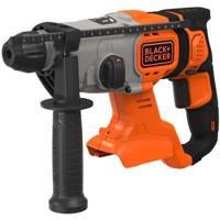 BLACK+DECKER BCD900B 18V 1.2J SDS+ Boorhamer | Zonder accu | Zijhandgreep | Dieptestop | 6mm betonboor - BCD900B-XJ - thumbnail