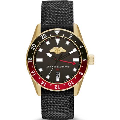 Horlogeband Armani Exchange AX7007 Canvas Zwart 22mm Horlogeband Armani Exchange AX7007 Canvas Zwart 22mm