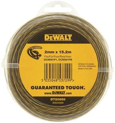 DeWalt Accessoires 18v grastrimmer - vervangdraad 2mm x 15.2m - dt20650-qz