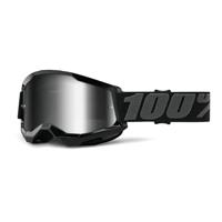 100% strata 2 (mirror lens fa23) black - goggle - thumbnail