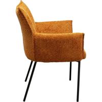Kare Design Selma Stoel met armleuningen oranje - thumbnail