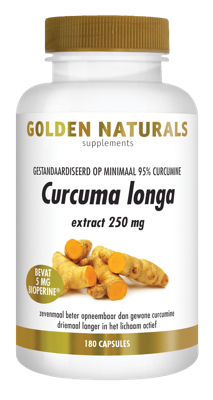 Golden Naturals Curcuma longa 180 Vegetarische capsules