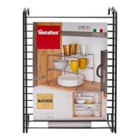 Metaltex Stapelbaar Rek voor Borden 32x32x14 cm 2 Stuks Zwart - thumbnail