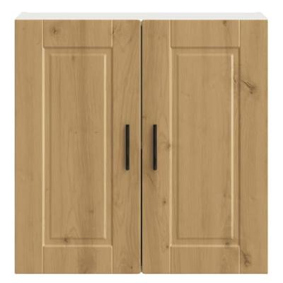 Keukenwandkast Porto bewerkt hout artisanaal eikenkleur Keukenwandkast Porto bewerkt hout artisanaal eikenkleur
