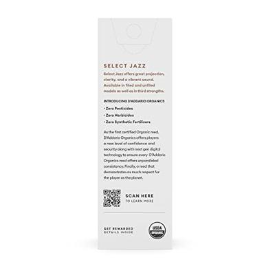 D'Addario Woodwinds ORRS05BSX3S Organic Select Jazz Baritonsaxofoonriet, 3 Soft, 5-pack, Unfiled D'Addario Woodwinds ORRS05BSX3S Organic Select Jazz Baritonsaxofoonriet, 3 Soft, 5-pack, Unfiled