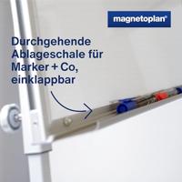 magnetoplan Flipchart Junior SP (l x b x h) 1100.00 x 750 x 1850 mm Wit Afwisbaar, Beschrijfbaar, In hoogte verstelbaar, Incl. opbergbakje, Magneetband 1226966 - thumbnail