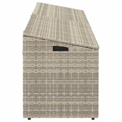 Tuinbox 220x50x58 cm poly rattan lichtgrijs Tuinbox 220x50x58 cm poly rattan lichtgrijs