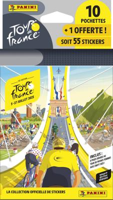 Blister - PANINI - TOUR DE FRANCE 2025 - 10 zakjes + 1 gratis - 55 stickers