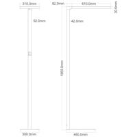 Deko Light Office One 343030 Staande lamp LED LED vast ingebouwd 80 W Energielabel: F (A - G) Wit - thumbnail