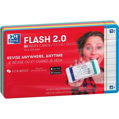 Flashcard oxf 2.0 75x125mm 80vel 250gr lijn ass Flashcard oxf 2.0 75x125mm 80vel 250gr lijn ass