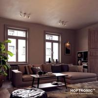 Riga - LED plafondlamp - 14 Watt 1200 Lumen - 3 spots - 2700K Warm wit - Draaibaar en dimbaar - GU10 - Kantelbaar - Plafondspot - IP20 Voor binnen - RVS - thumbnail